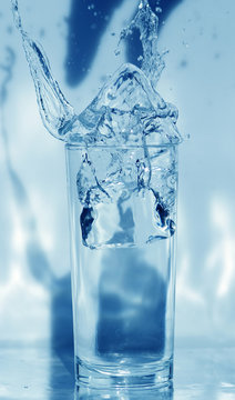 water glass isolated