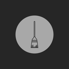 Broom vector icon