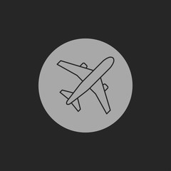 Airplane vector icon