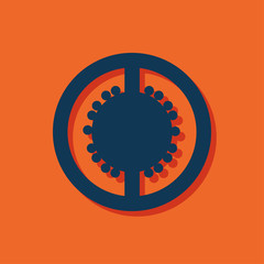 Vector tomato slice icon. Food icon. Eps10