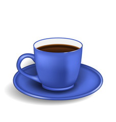 Photo Realistic Cup of Coffee Isolated
