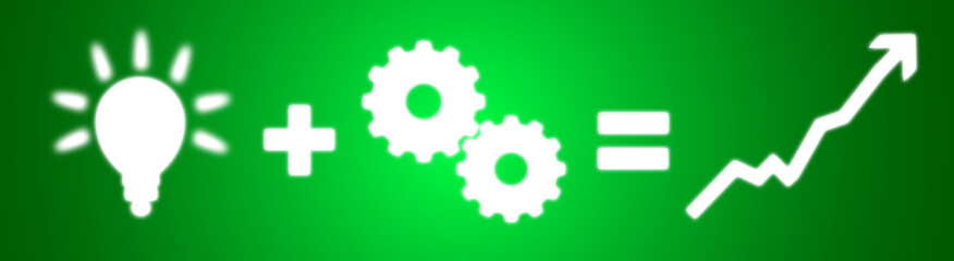 Effizienz Aufschwung Business Idee Wachstum Motivation Gleichung