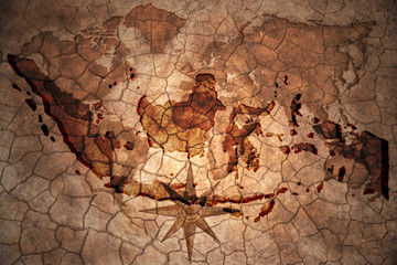 vintage indonesia map