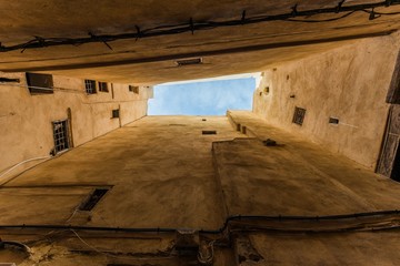 the narrow medina of fes morocco