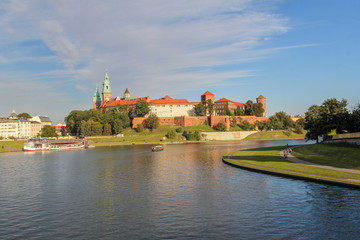 Fototapeta na wymiar Wawel Royal Castle in Krakow, Poland