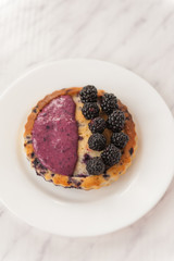 Blackberries tart