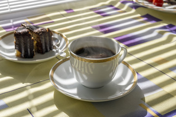 Cup of coffee.