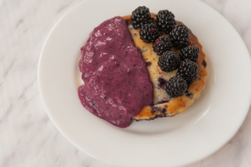 Blackberries tart