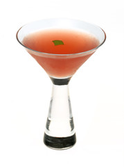 Cocktail on white