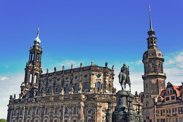 Fototapeta na wymiar Dresden Katholische Hofkirche