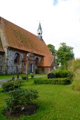 Fototapeta na wymiar St.-Jakobi-Kirche - Schwabstedt - Nordsee