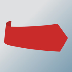 Red ribbon banner
