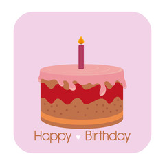 Happy birthday card design.