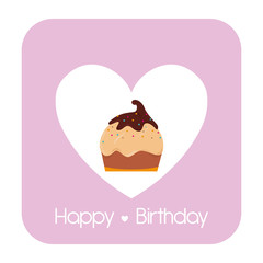 Happy birthday card design.