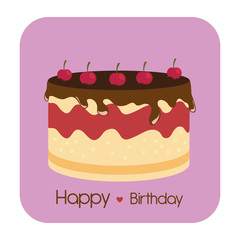 Happy birthday card design.