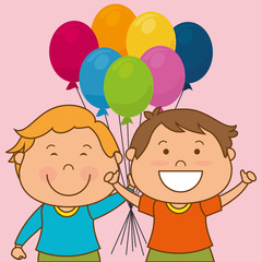 Happy birthday card design.