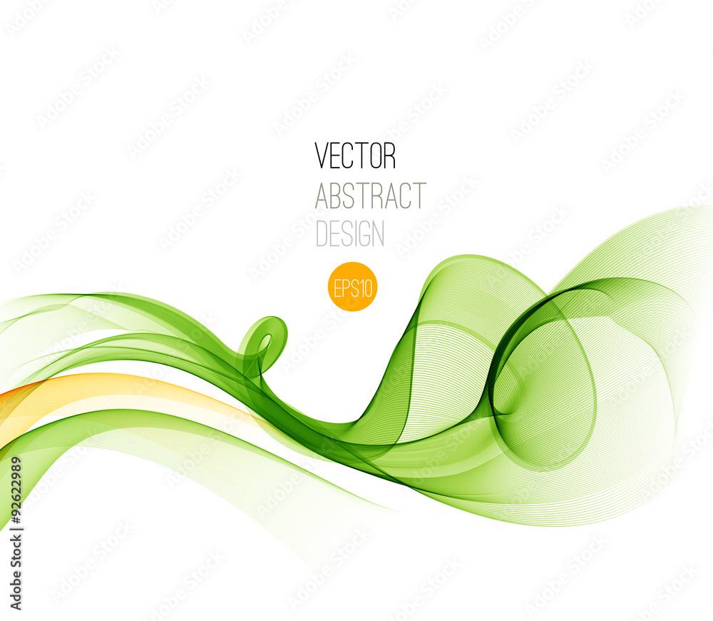 Aufkleber Smooth wave stream line abstract header layout. Vector