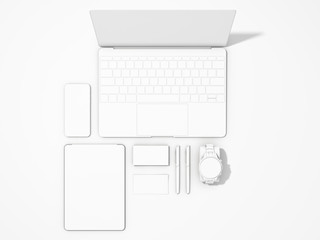 White corporate identity template