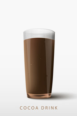 cocoa drink a glass