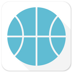ball blue flat icon