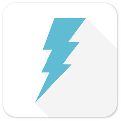 bolt blue flat icon