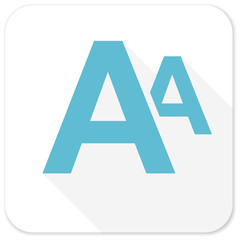 alphabet blue flat icon