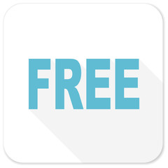 free blue flat icon