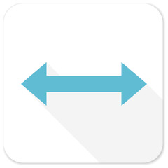 arrow blue flat icon