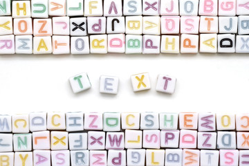 word text on white background