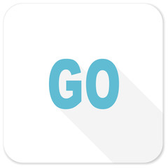 go blue flat icon