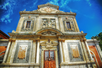 Santo Stefano dei Cavalieri church in hdr