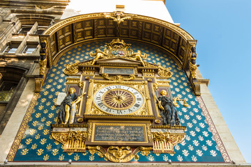 Fototapeta premium Conciergerie clock, Paris, France.