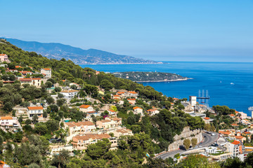 Naklejka na ściany i meble Panoramic view of Monte Carlo, Monaco