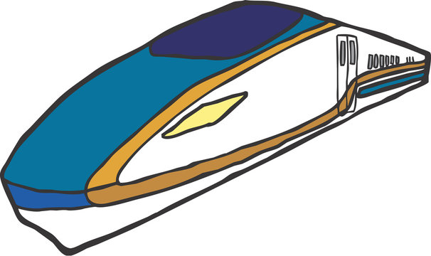 手書き風北陸新幹線 Stock ベクター Adobe Stock