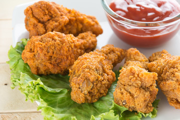 fried crispy chicken
