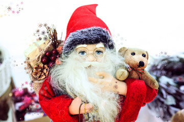 New year's day. Fabulous Santa Claus