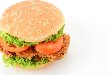 crispy chicken burger