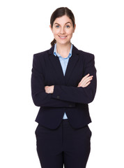 Brunette businesswoman