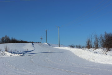 Country road in Winter
