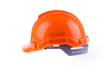 orange safety helmet hard hat, tool protect worker of danger