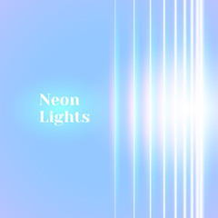 Bright neon lines background