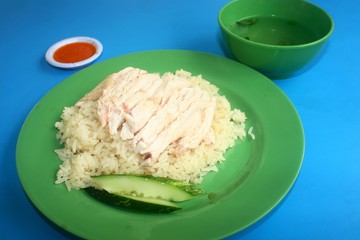 Chicken Rice Set, Singapore Chinese Hawker food, Asia food, tour travel