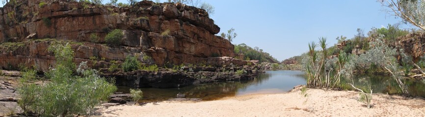 Fototapeta na wymiar manning gorge, gibb river, kimberley, western australia 