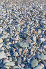 Pebble stones on the beach