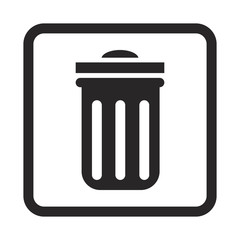 Trash can icon