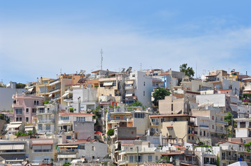 High density housing in Athens, Greece