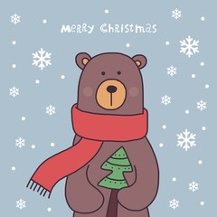 Merry Christmas card design 2016