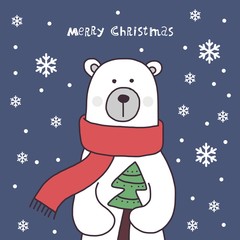 Merry Christmas card design 2016