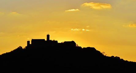Obraz premium Wartburg im Abendlicht