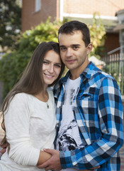 Obraz premium Young happy couple
